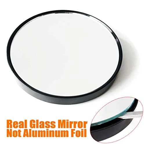 TTSAM 10x Magnifying Makeup Mirror 8.8cm (3.46 inches) | Clear Double-Sided Suction Cup Mirror thumbnail 2