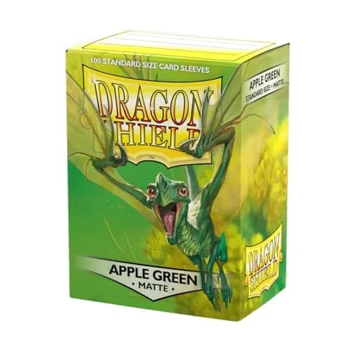 Dragon Shield Standard Size Matte Card Sleeves (100 CT, Apple Green) | Premium TCG Protection for Pokemon, MTG, Flesh & Blood — Apple Green