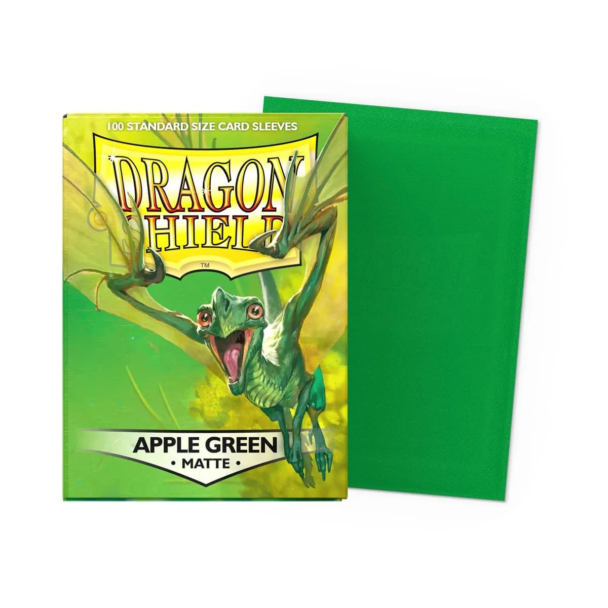 Dragon Shield Standard Size Matte Card Sleeves (100 CT, Apple Green) | Premium TCG Protection for Pokemon, MTG, Flesh & Blood