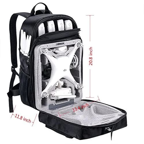 Smatree Hard Shell Backpack for DJI Phantom 4/4 Pro | Durable Polyester, Water-Resistant, Custom Design thumbnail 3