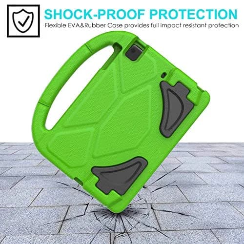 Suplik Kids Case for iPad Mini 1-5 (7.9") | Green EVA & Rubber with Handle, Kickstands & 2 Screen Protectors thumbnail 4