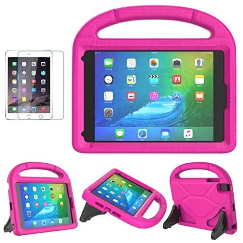 Suplik Kids Case for iPad Mini 1/2/3/4/5 (7.9") with 2 Screen Protectors | Durable Shockproof Handle Stand Cover thumbnail 1