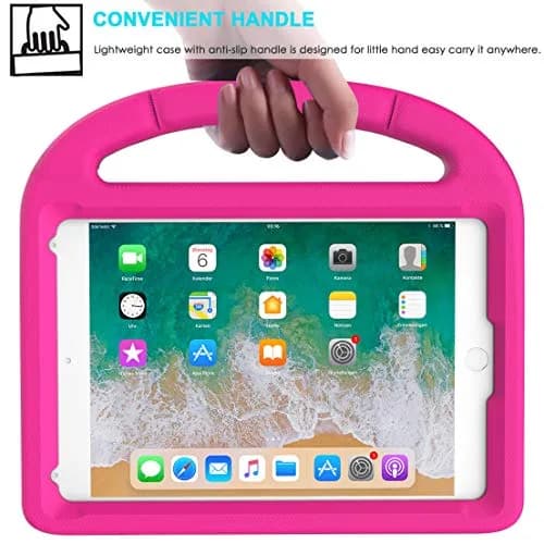 Suplik Kids Case for iPad Mini 1/2/3/4/5 (7.9") with 2 Screen Protectors | Durable Shockproof Handle Stand Cover thumbnail 8