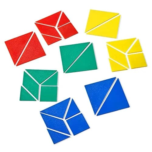 hand2mind Small Plastic Tangrams Set of 4 | Geometry & Problem Solving for Kids thumbnail 2