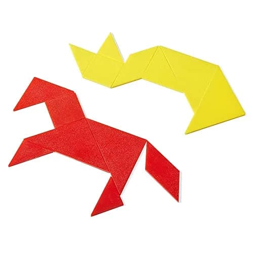 hand2mind Small Plastic Tangrams Set of 4 | Geometry & Problem Solving for Kids thumbnail 3