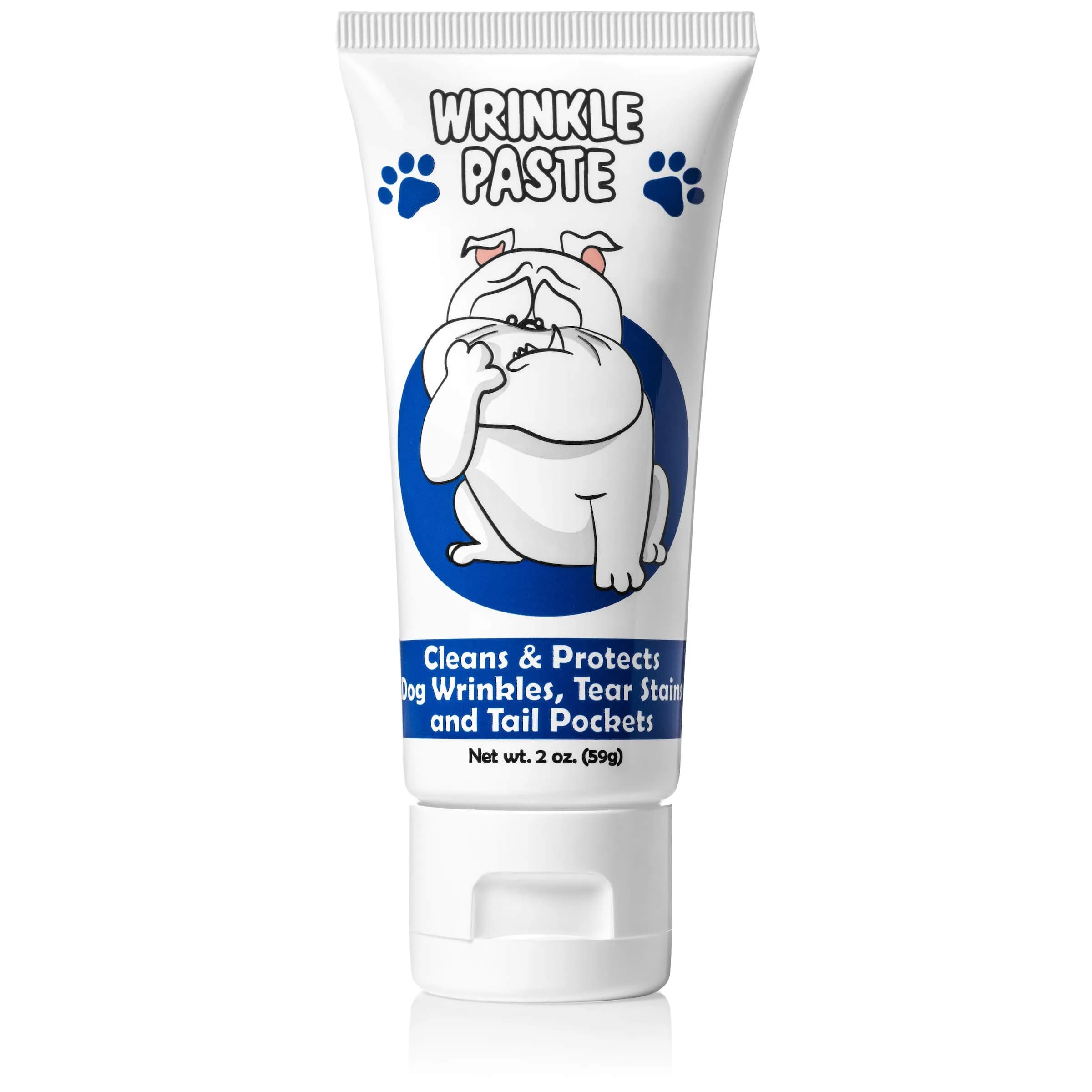 Squishface Wrinkle Paste for Bulldogs & Pugs 59ml (2oz) | Gentle Wrinkle Cleaner for Dogs