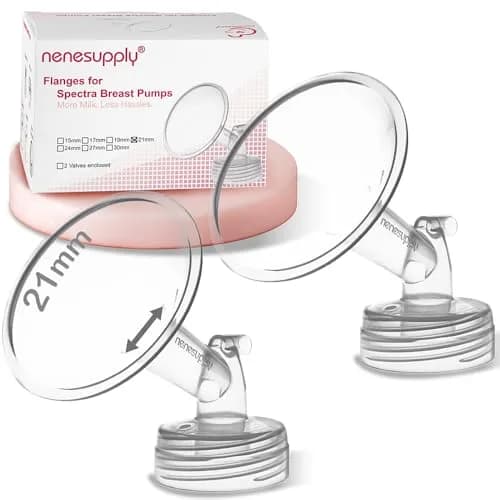 NENESUPPLY 21mm Flange Set (2 pc, 156 g / 3.1 oz) | Compatible with Spectra S1 S2 Breastpumps thumbnail 1