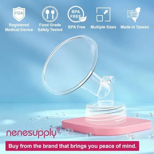 NENESUPPLY 21mm Flange Set (2 pc, 156 g / 3.1 oz) | Compatible with Spectra S1 S2 Breastpumps thumbnail 3