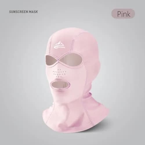Xmipbs Full Face UV Protection Swimming Mask, Pink | Sunblock & Jellyfish Shield for Adults thumbnail 3