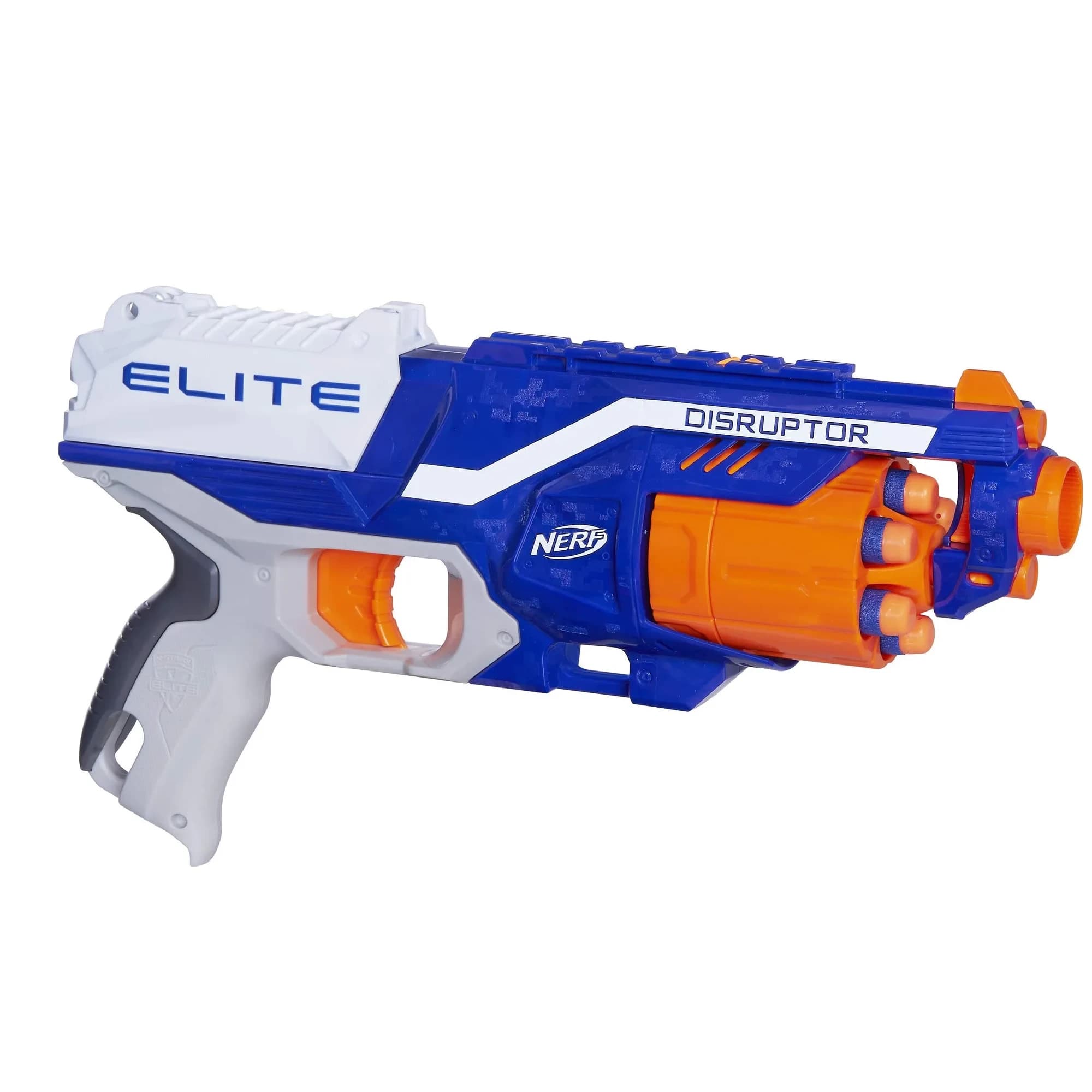 Nerf Disruptor Elite Blaster | 6-Dart Rotating Drum, Slam Fire, Fires Darts up to 27 meters