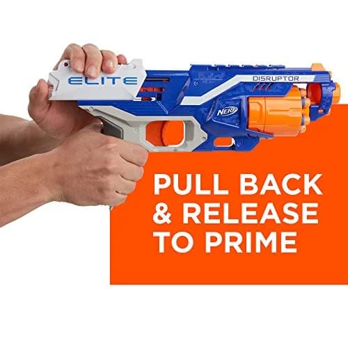 Nerf Disruptor Elite Blaster | 6-Dart Rotating Drum, Slam Fire, Fires Darts up to 27 meters thumbnail 5