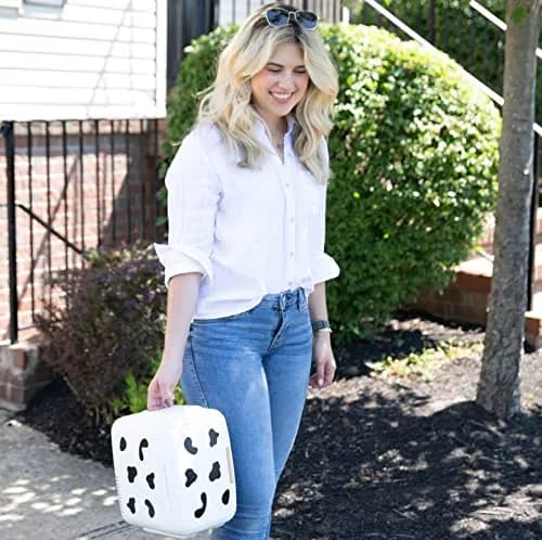 Cooluli Skincare Mini Fridge 4L Cow Print | Portable Cooler & Warmer for Beauty & Food thumbnail 6