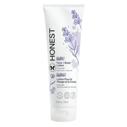 The Honest Company Face and Body Lotion, Lavender Calm, 251ml (8.5 fl oz) | Hypoallergenic, Dermatologist-Tested thumbnail 1