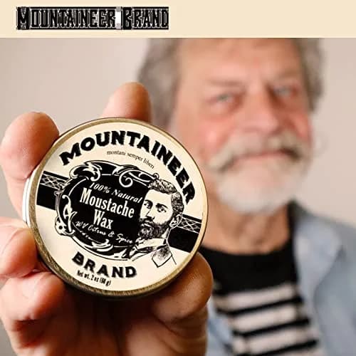 Mountaineer Brand Natural Mustache Wax Citrus & Spice 60ml (2oz) | Long-Lasting Hold for Styling thumbnail 6