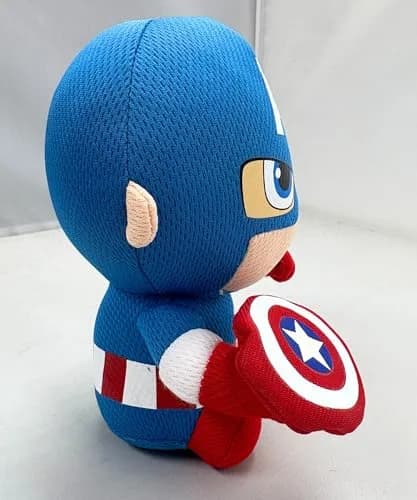 Ty Captain America Plush, Blue/Red/White | Superhero Teddy for Kids thumbnail 2