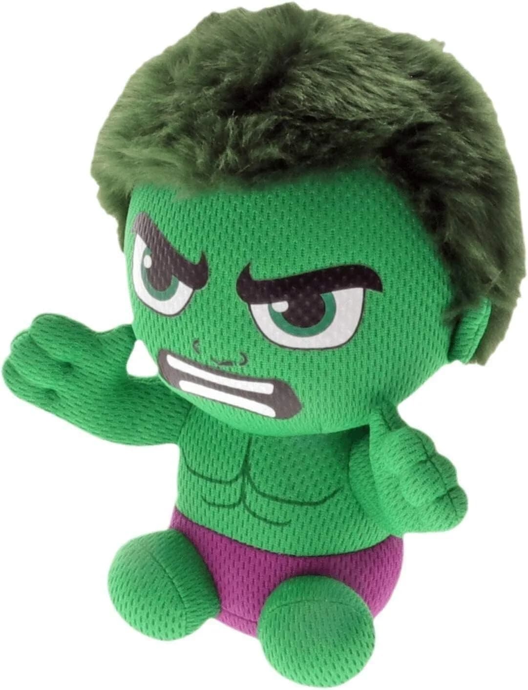 Ty Incredible Hulk Plush Toy Green/Purple Regular | ASTM-Tested & BPA-Free for Kids 3+ — Green/Purple
