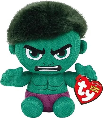 Ty Incredible Hulk Plush Toy Green/Purple Regular | ASTM-Tested & BPA-Free for Kids 3+ thumbnail 2