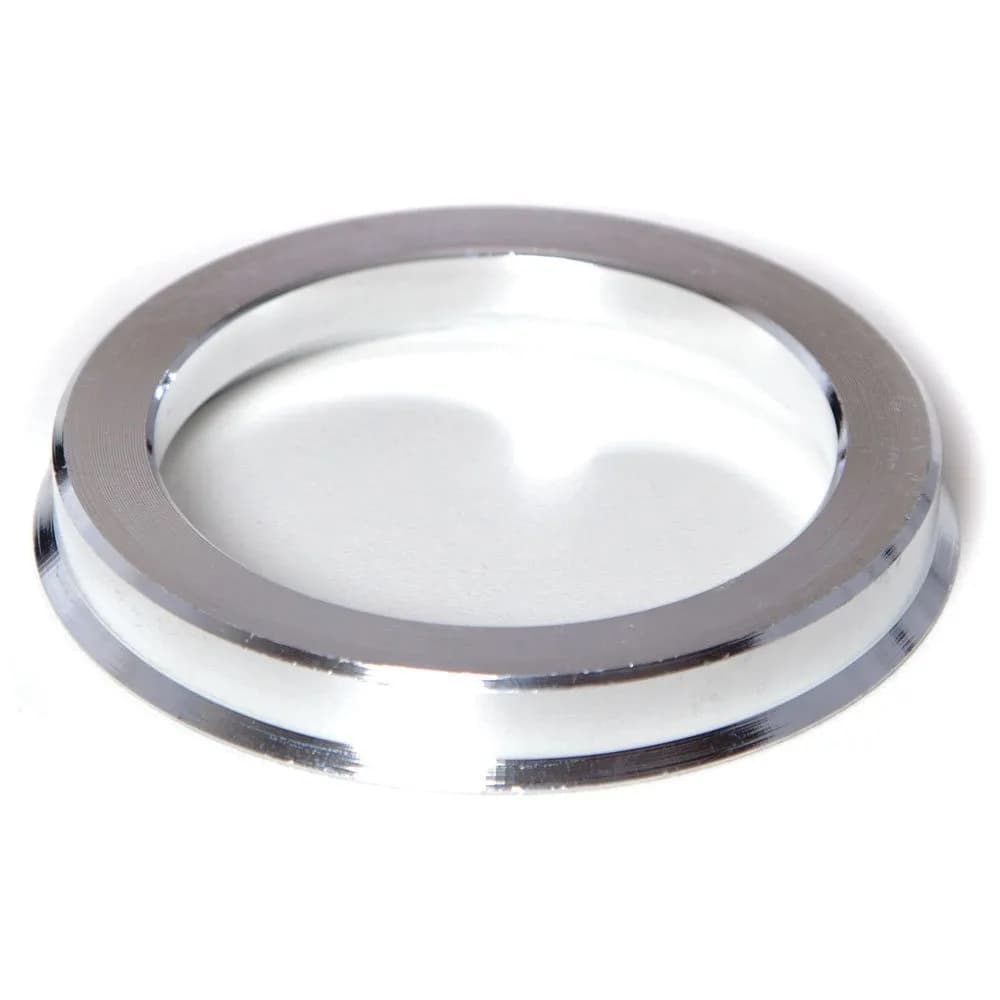 Circuit Performance Hub Centric Rings 73.1mm OD to 56.1mm ID Silver Aluminum | Vibration-Free Fit - main product image