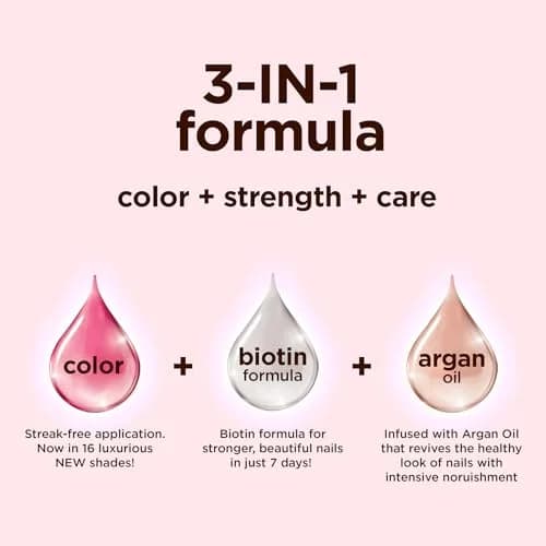 Sally Hansen Color Therapy Nail Polish 0.5 Fl Oz | Biotin & Argan Oil, Long Lasting, Healthy Nails thumbnail 2