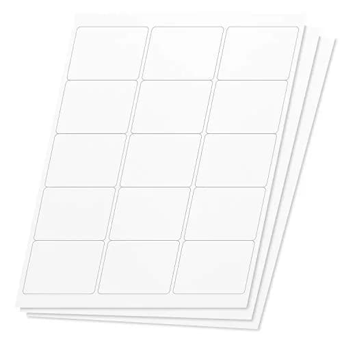 OfficeSmartLabels Rectangular Stickers 2-1/2 x 1-9/16 inch White | Laser & Inkjet Compatible, 2700 Labels thumbnail 1