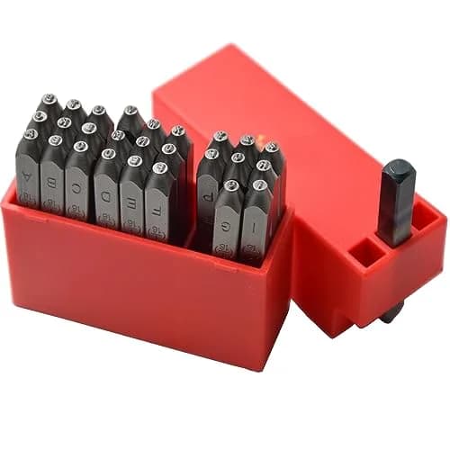 WKSTOOL Heavy Duty Steel Stamp Set 36pcs | Precise Metal & Leather Impressions, 1.5mm Letters & Numbers thumbnail 4