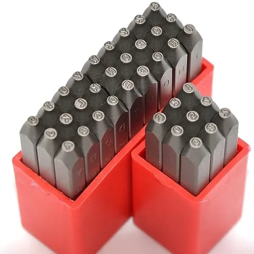 WKSTOOL Heavy Duty Steel Stamp Set 36pcs | Precise Metal & Leather Impressions, 1.5mm Letters & Numbers thumbnail 7