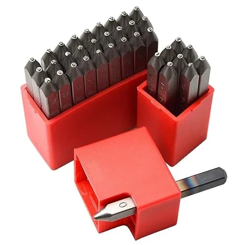 WKSTOOL Heavy Duty Steel Stamp Set 36pcs | Precise Metal & Leather Impressions, 1.5mm Letters & Numbers thumbnail 3