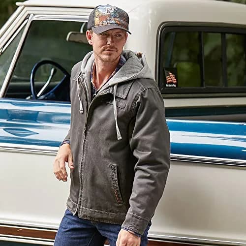 Legendary Whitetails Mens Casual Coat Waxed Cotton Water Resistant Jacket | Rugged & Water-Resistant (70-120 chars) thumbnail 2