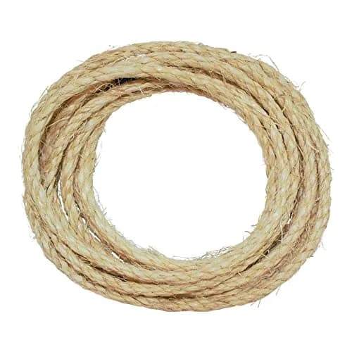 SGT KNOTS Twisted Sisal Rope, Natural Fiber, 1/4 inch x 10 feet | Heavy Duty Craft & DIY Rope thumbnail 2