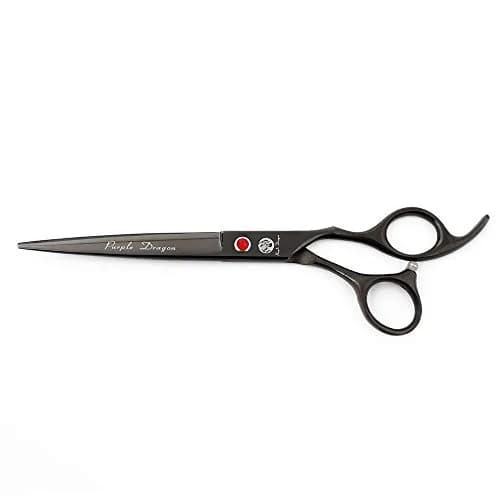 Purple Dragon Pet Grooming Scissors Set with Rhinestone Accent - Gray | 7" Stainless Steel Shears for Dogs & Cats thumbnail 2