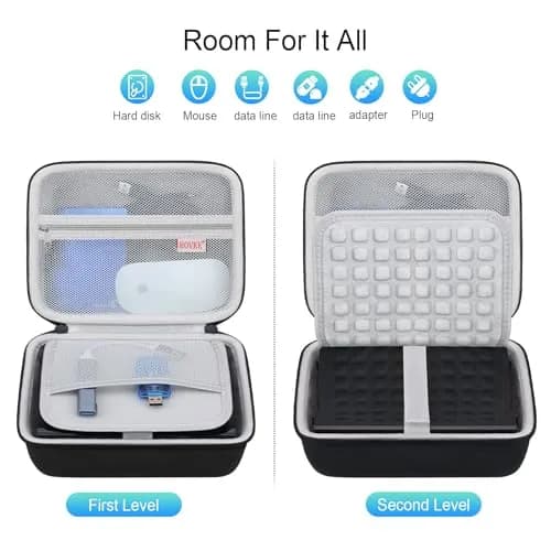 BOVKE Case for Western Digital Elements/My Book Desktop External Hard Drive | Durable Waterproof Shockproof Dust-Free Travel Protection thumbnail 3