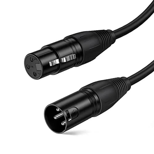 CableCreation 3Pin XLR Male to Female Balanced Microphone Extension Cable | 1.8 Meters, 6ft, Black thumbnail 1