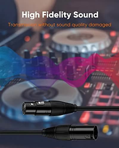 CableCreation 3Pin XLR Male to Female Balanced Microphone Extension Cable | 1.8 Meters, 6ft, Black thumbnail 5