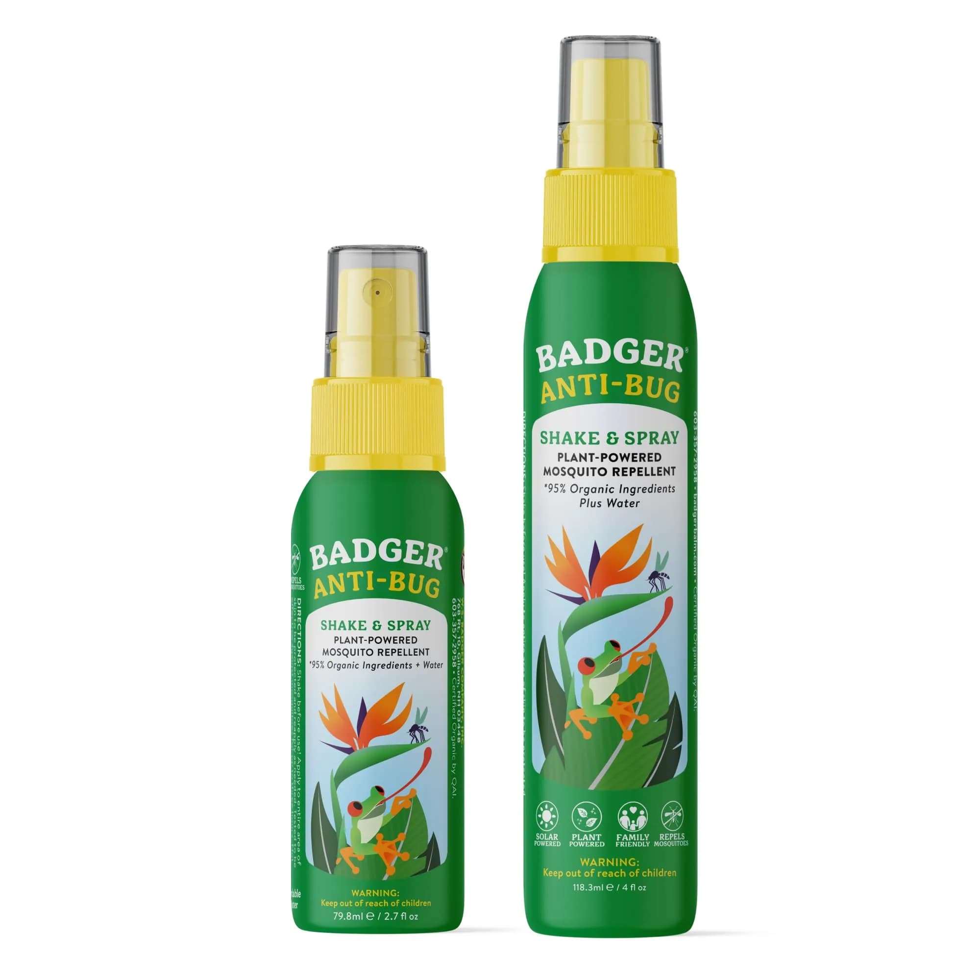 Badger Bug Spray, Family Friendly All Natural Mosquito Repellent 207ml (6.7 Fl Oz) | Repels Bugs for 3 Hours