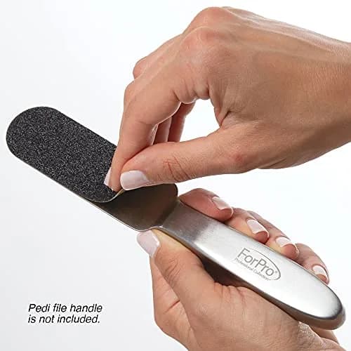 ForPro Stainless Steel Pedi File Refill 50ct 100 Grit | Water-Resistant Callus Remover thumbnail 4
