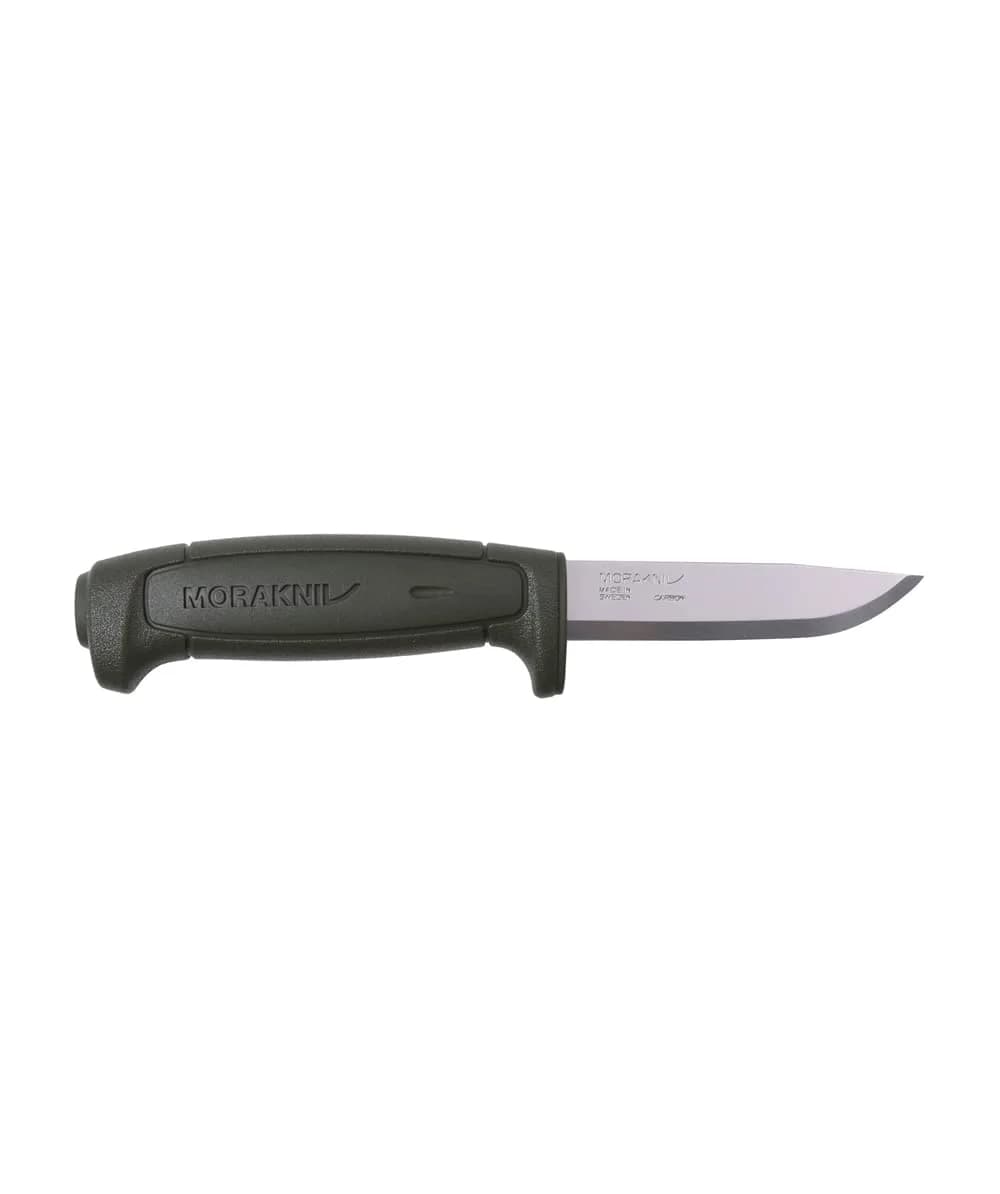Morakniv Craftline Basic 511 Fixed-Blade Knife 9.1cm (3.6 Inch) | High Carbon Steel Utility Knife with Combi-Sheath — Military Green