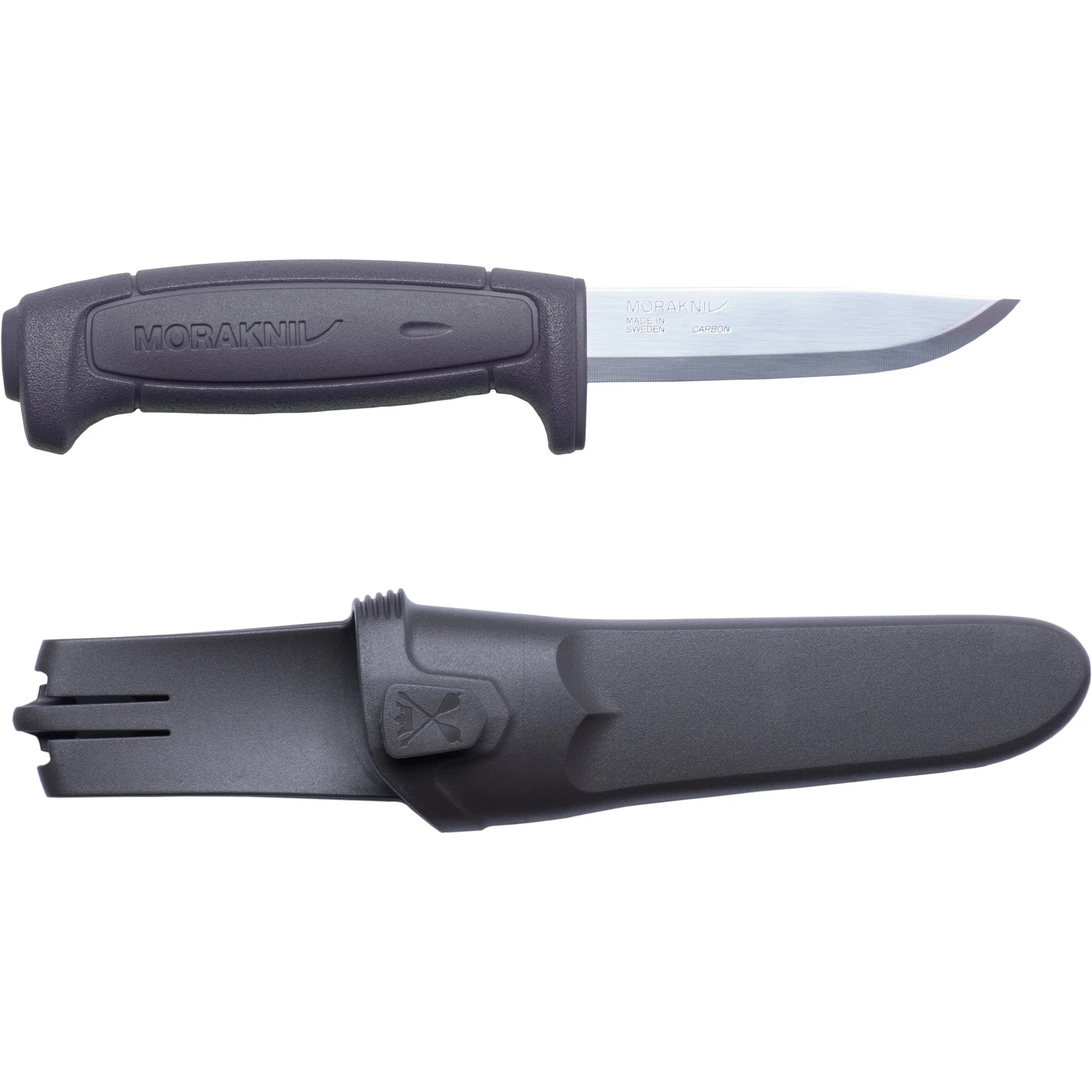 Morakniv Basic 511 Fixed-Blade Knife Military Green | 9.1 cm (3.6 Inch) High Carbon Steel Utility Knife — Black