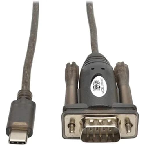 TRIPP LITE USB-C to Serial Adapter Cable, DB9 RS232, Male-to-Male, 5-Foot / 1.52 Meters, USB 2.0, USB Type C to RS-232, Male-to-Male, 3-Year Warranty thumbnail 1