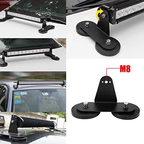 Lightronic Ultra Strong Magnetic Mount Base for LED Light Bars - 2 Pack | Side Mount for Trucks & SUVs thumbnail 5