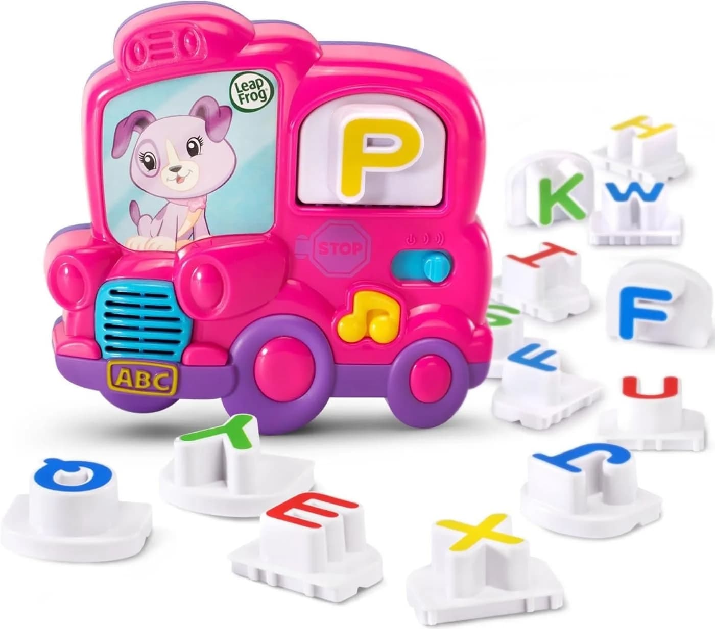 LeapFrog Fridge Phonics Magnetic Letter Set, Pink | 26 Interactive Letters - main product image