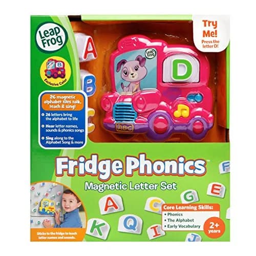 LeapFrog Fridge Phonics Magnetic Letter Set, Pink | 26 Interactive Letters thumbnail 7