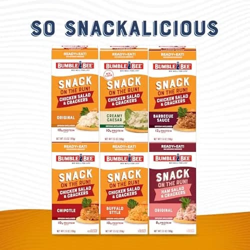 Bumble Bee Snack On The Run! Original Chicken Salad Kit | 3.5 Oz Ready-to-Eat Protein Snack thumbnail 6