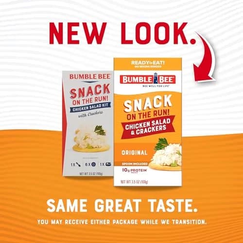 Bumble Bee Snack On The Run! Original Chicken Salad Kit | 3.5 Oz Ready-to-Eat Protein Snack thumbnail 8