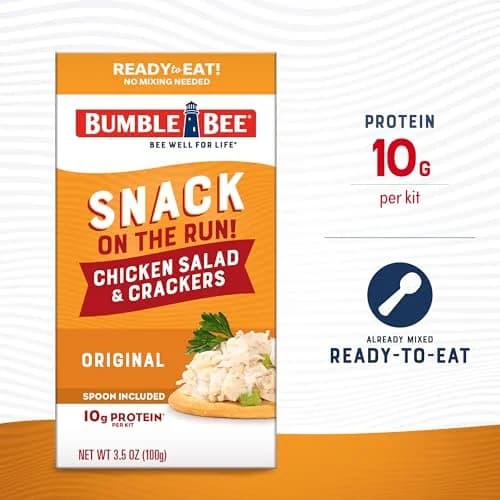 Bumble Bee Snack On The Run! Original Chicken Salad Kit | 3.5 Oz Ready-to-Eat Protein Snack thumbnail 2
