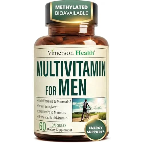 Vimerson Health Men's Multivitamin 60 Capsules | Methylated B Vitamins & Chelated Minerals for Energy & Focus thumbnail 1