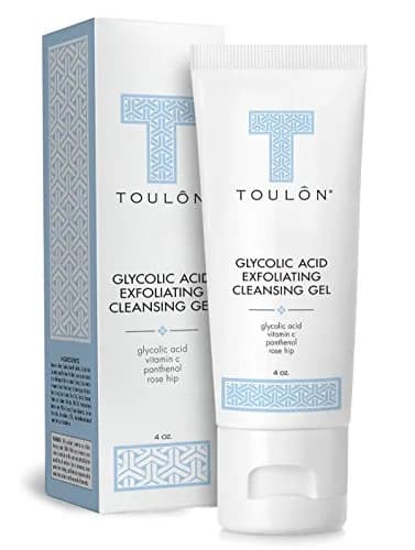TOULON Glycolic Acid Face Wash 4 Oz | Exfoliating Gel for All Skin Types thumbnail 1