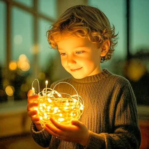 Ehome USB Fairy Lights 10m (33ft) 100 LEDs Blue | Waterproof Copper Wire Decorative Lights for India thumbnail 3