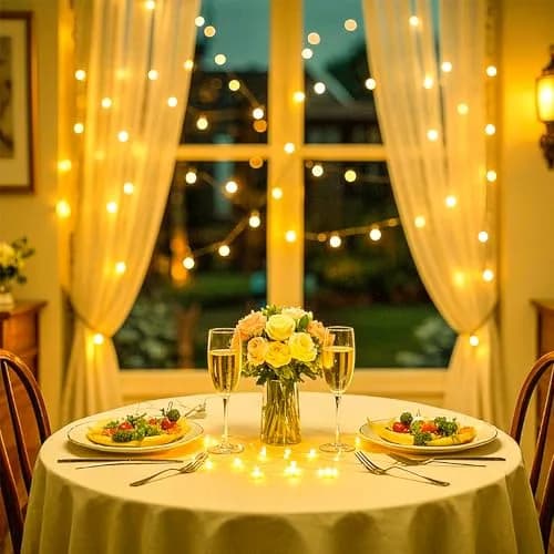 Ehome White LED String Lights 10m (33ft) | USB Powered, Waterproof, Copper Wire thumbnail 2