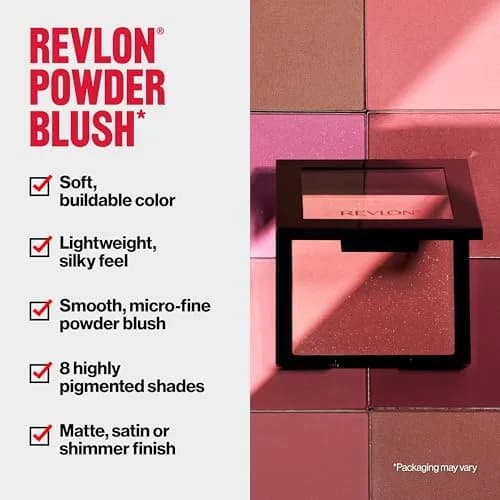 Revlon Powder Blush Face Makeup 0.17 oz | Buildable Color, Long-Lasting Finish thumbnail 4