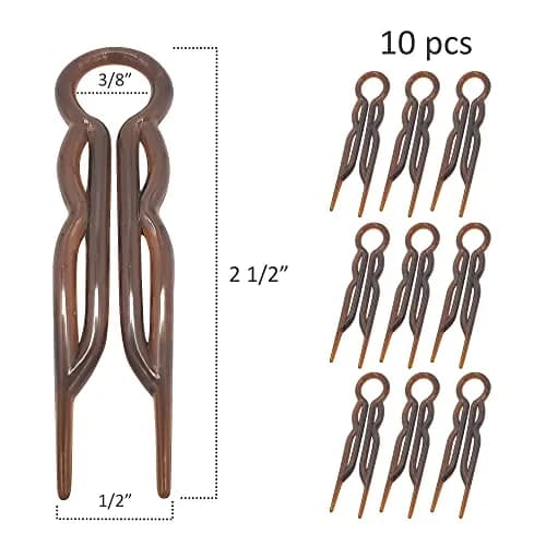 Good Hair Days Magic-Grip Styling U-Shaped Hair Pins, Strong Hold, 20 Pack | Clear Crystal Finish thumbnail 2